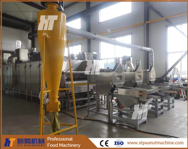 Air Cyclone Groundnut Processing Machine SUS304 Roasted Groundnut Peeling Machine