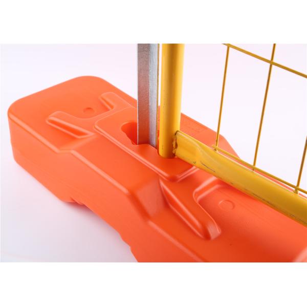 Orange Powder Coated Temporary Fence Panels O.D. 32mm/41mm Fortress Melbourne wall thick 1.5mm 2.1m x 2.4m