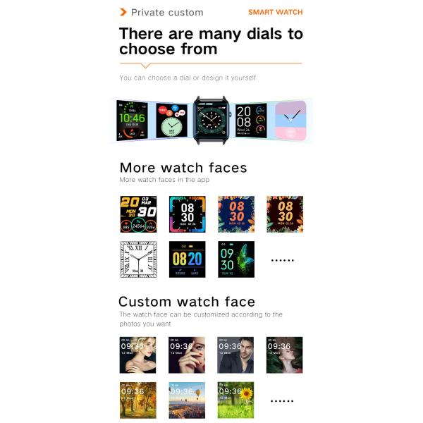 BLE 4.0 1.75 Inch Bluetooth IOT Devices 220mAH FPC Antenna Fitness Monitor