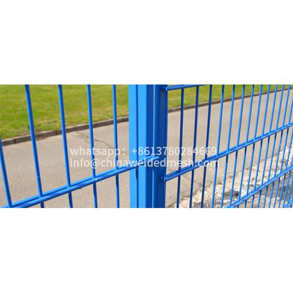 HUILONG PVC Coated Wire Mesh Fence , 2.43m Double Loop Wire Fence