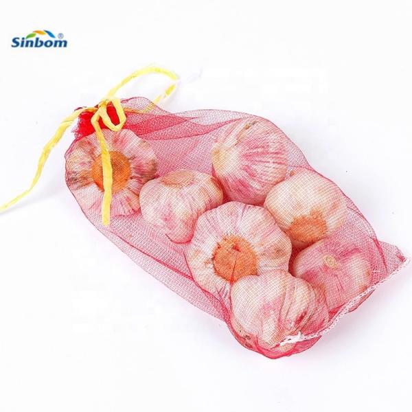 5kg 25kg 50kg Red Vegetable Packaging Bags PE Mono Mesh Bag for Onion Custom Order