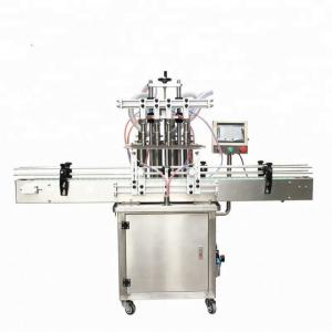 China Beverage Liquid Filling Packaging Machine , Automatic Liquid Bottle Filler 4 Nozzles on sale