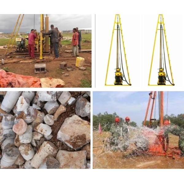 Diamond Core Tractor Mounted Borewell Machine 150 Meters