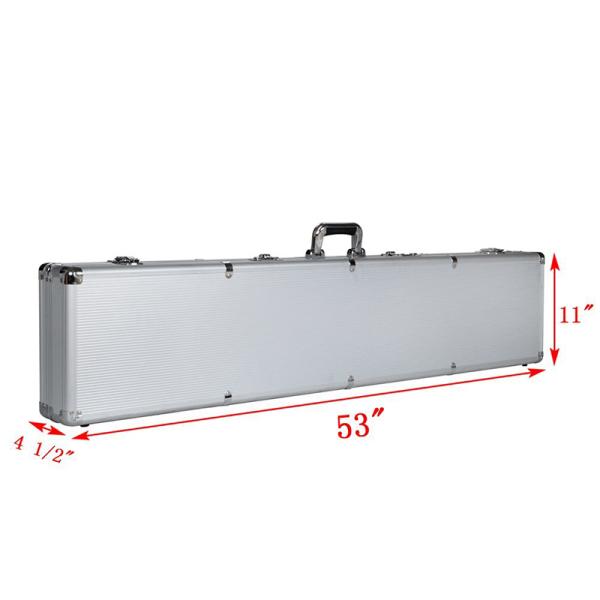 Long Aluminum Locking Hard Rifle Case Customized Color With Egg Foam Interior