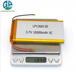 China 1368130 3.7v 10Ah 10000mah Lithium Polymer Battery Cell Rechargeable on sale