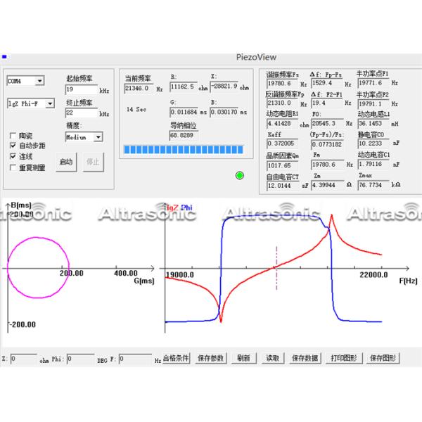 Precision 1kHz - 500kHz Measuring Instrument For Testing PZT By Computer Control