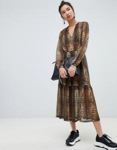 China factory clothing custom make fashion print maxi dress on sale