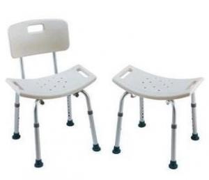 Best Lightweight Bath Height Adjustable Shower Chair , Padded Seat Shower Bathroom Chair wholesale