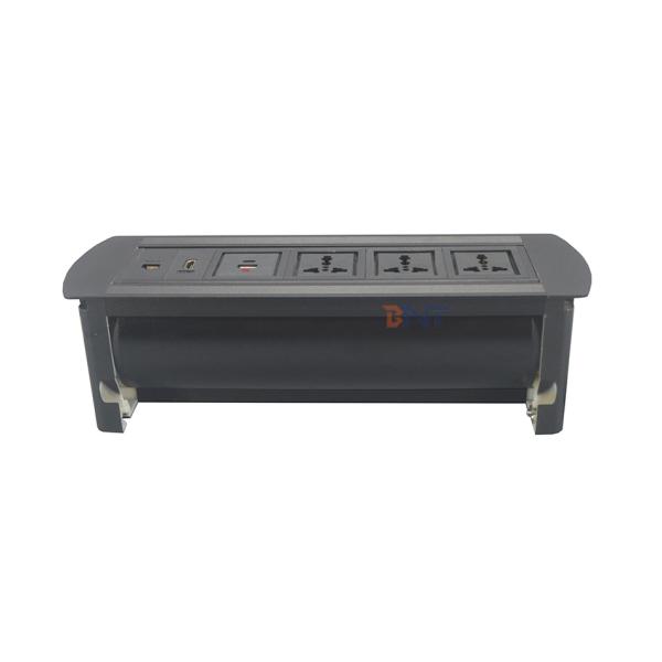 Customized aluminum smart office desk power socket with usb
