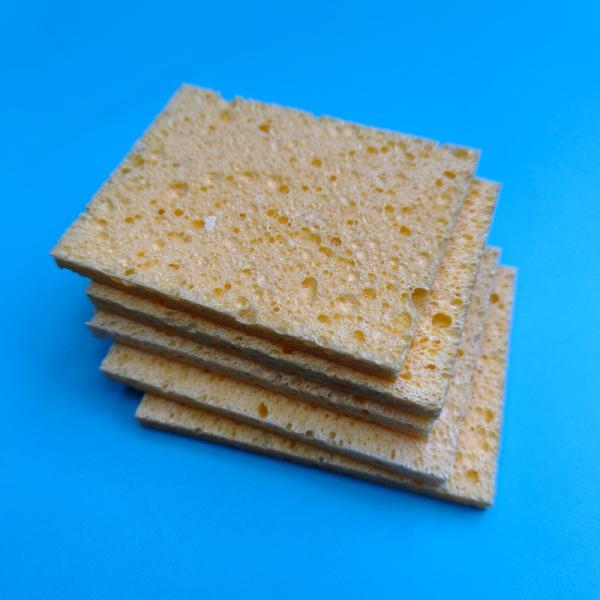 6*8*0.5cm High Absorbency Rectangular Cellulose Sponge Swab Environmental Surface Sampling Swab For Food