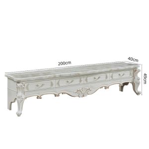 Best 220cmx40cmx49cm Marble Coffee Table And TV Unit wholesale