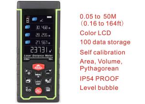 China 50m 164ft with Color LCD and Tilt angle Digital rechargeable Laser Rangefinder laser distance meter measure tools on sale
