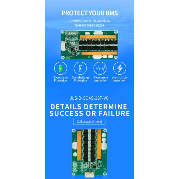 3.2V 16S 20A Lifepo4 18650 BMS 48V PCM Pcba Board For Electric Bike / Tools / Scooters
