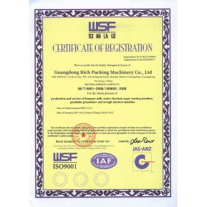 Guangdong Rich Packing Machinery Co., Ltd. Certifications