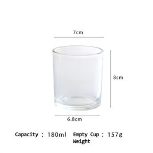 Customized Luxury Empty Glass Candle Jars For Candle Making
