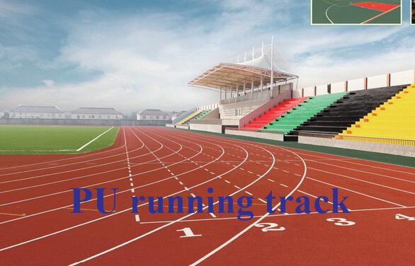 Wear Resistant PU Running Track High Shock Absorption Runway Flooring