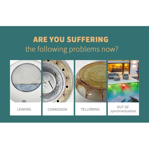 IP68 AC12V VDE Led Swimming Pool Light 18W Synchronous Control