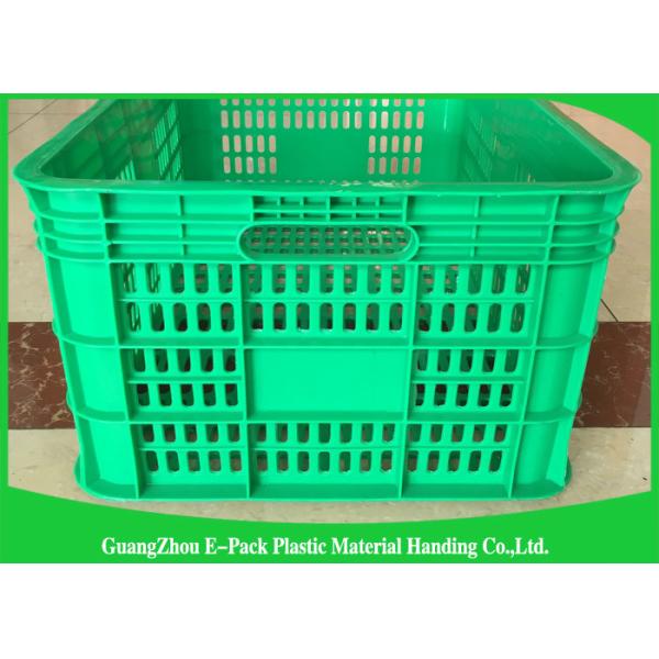Environmental Protection Plastic Food Crates For Transportation And Logistics HDPE