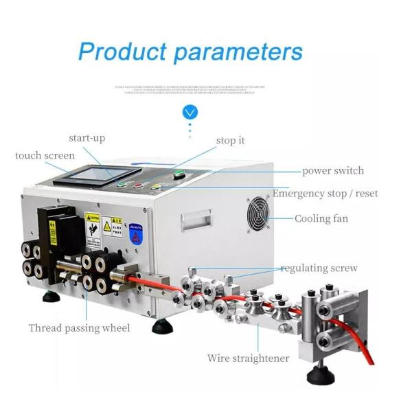 180W Cable Harness CE Wire Testing Equipments Tungsten Steel LCD Display