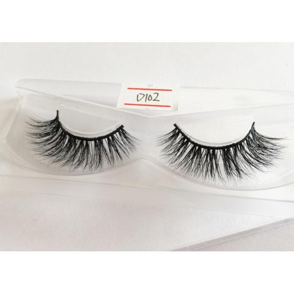 Real 3D Mink Long Lasting False Eyelashes Lightweight With Custom Eyelash Box