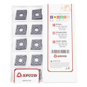 Square Carbide Turning Insert PCD Coating High Precision CNMG120408-PM