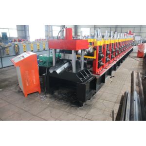 PLC Highway Guardrail Forming Machine 80mm Roller Diameter