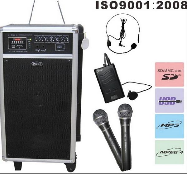 Cheap active trolley speaker/portable speaker with usb/sd function for sale