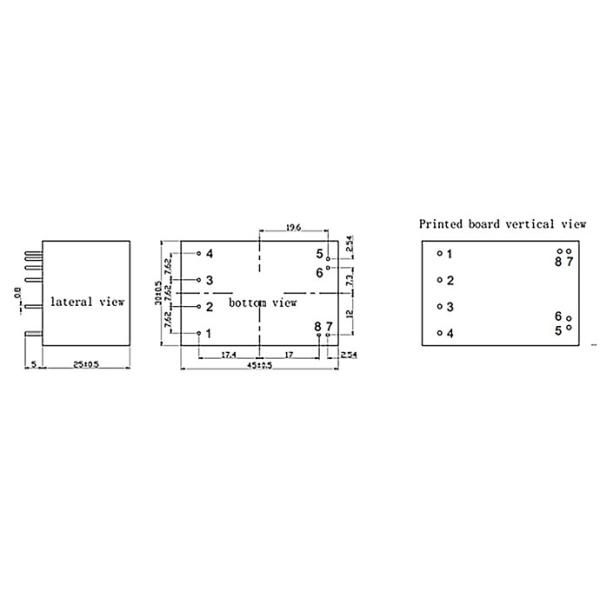 12V 5W AC DC Isolated Power Supply Module For IOT Devices