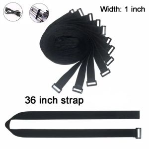 Best Durable reusable Adjustable Hook And Loop Straps with plastic buckle wholesale