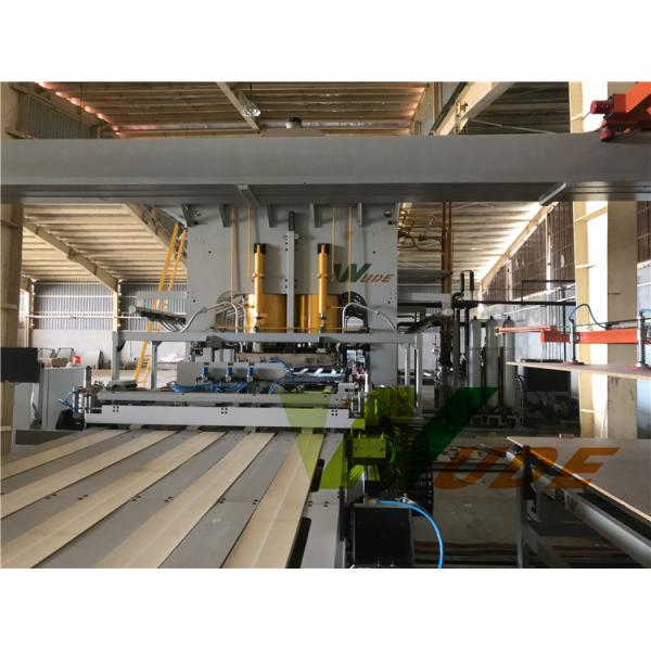 Embossed Double Sided Synchronous Laminating Line Hot Press For Furniture Boards