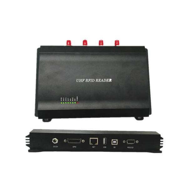 Rs232 Uhf 4 Port RFID Reader R2000 Four Antenna Ports With Long Read Distance