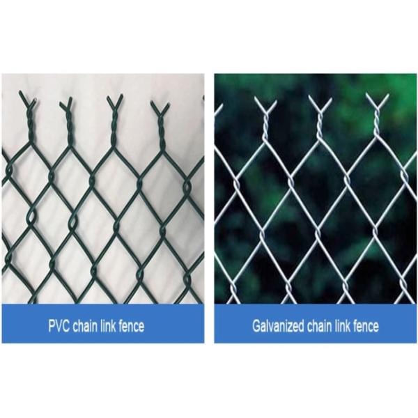 9 Gauge Chain Link Fence Fabric Galvanized Steel For Garden Boundary Wall