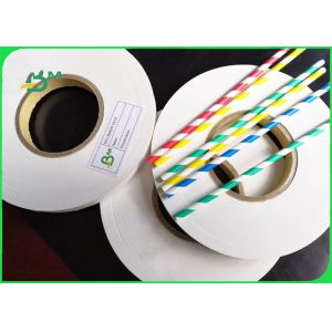 China 28GSM 27mm x 5000m Straw Wrapping Paper Roll For Party Food Grade on sale