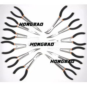 Best 11" Extra Long Reach Needle Nose Pliers Set Crimping Multi Needle Bent Nose wholesale