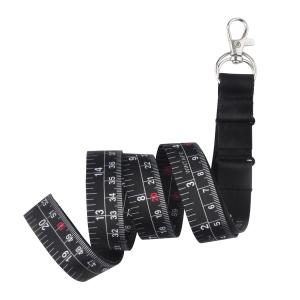 Best Black Nylon Clothing Tape Measure Metric Imperial Measurement Tool For Professional Personal wholesale
