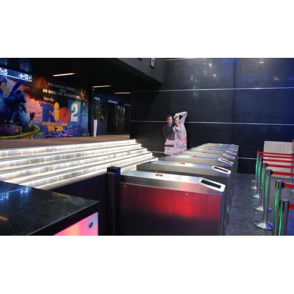 High Speed Anti Crush Face Recognition Turnstiles Swing Barrier Gate For Streetcar Station