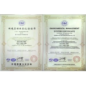 Aototech Co.,Ltd Certifications