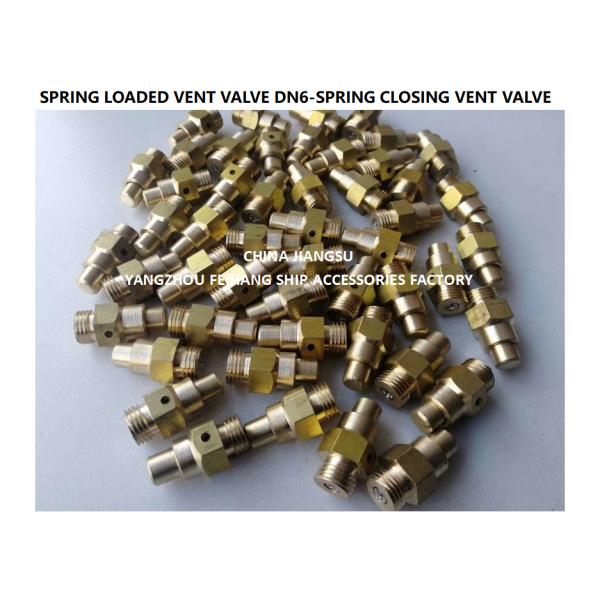 DN6 Size Spring Loaded Vent Valve with Threaded Connection Compliant to CB/T3778-1999 Standard