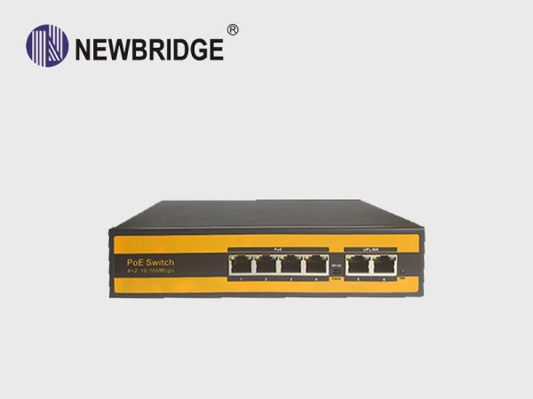 Cheap fast Power over ethernet switch with 4 port for IP camera IEEE 802.3af/at for sale