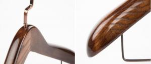 Best luxury Ash Wooden Suit Hanger with Clips Bar wholesale