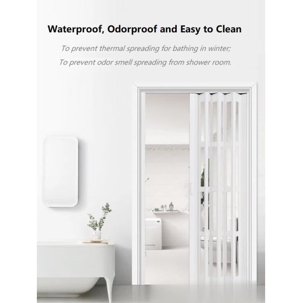 Flame Retardant PVC Sliding Folding Partition Odor Proof Easy Cleaning