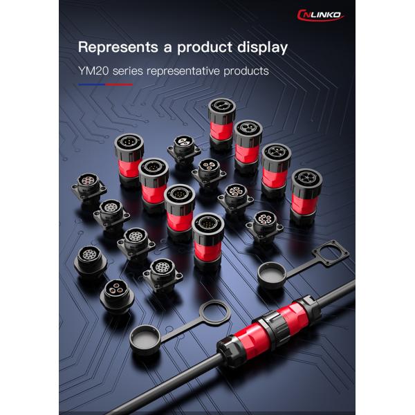 Cnlinko Connector 2 Pin Connector IP68 DC Plug 24V Led 2 Pin Waterproof Connector Plug Cable Socket