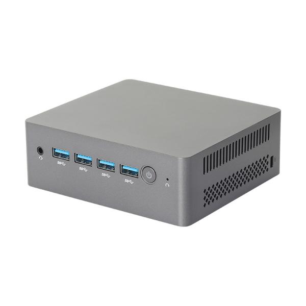 Cheap Celeron N5095 Plastic Intel Mini PC With Dual LAN DDR4 16G Dual Band WiFi And Fan for sale