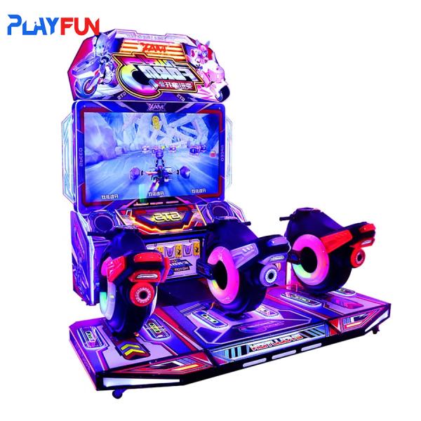 Coin Operated 3 Players Motorcycle Kids Video Game Machine Racing Simulator Motion Moto Arcade Machine