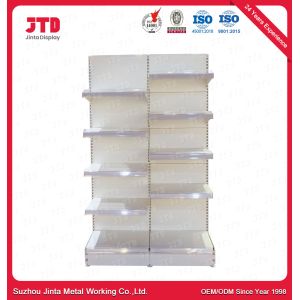 Best 3FT 6FT Supermarket Display Shelving 80kgs 5 Tier White Shelf wholesale