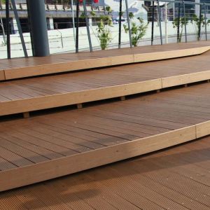 China Waterproof WPC Deck Board Extruded Outdoor Wood Plastic Composite Floor on sale