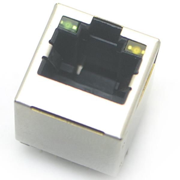 Cheap jack modular rj45 8p8c connector vertical through hole with shielded with led for sale