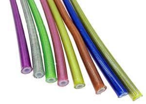 China CQC 25 Colours Nylon Motorcycle Braided Hoses SS Wire Braided Brake Line on sale