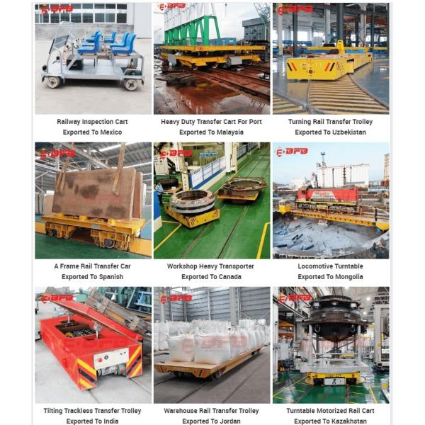 Molten Steel 35T Metal Ladle Transfer Cart For Handling