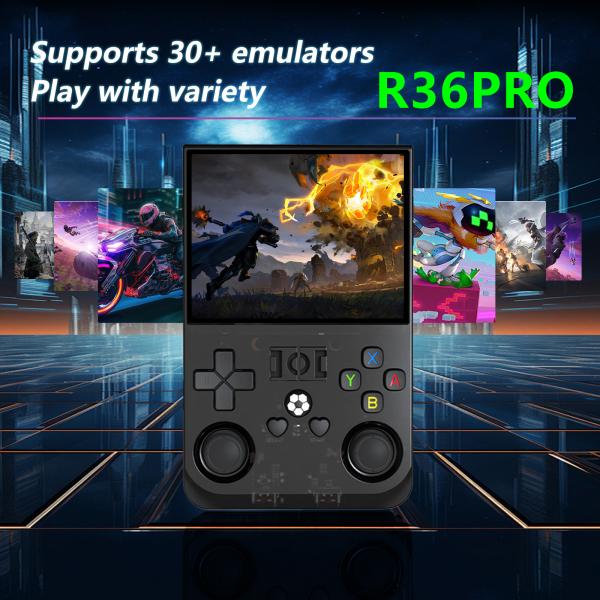 Cheap Open Source R36 PRO Retro Handheld Video Game Console Linux System 3.5 Inch IPS Screen Portable Game Console for sale